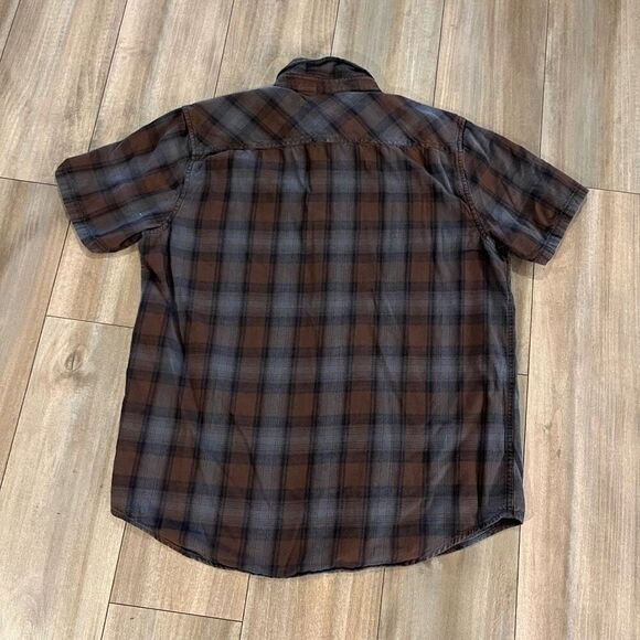 Harley Davidson Brown Casual Buttonup Men XL - Picture 6 of 6